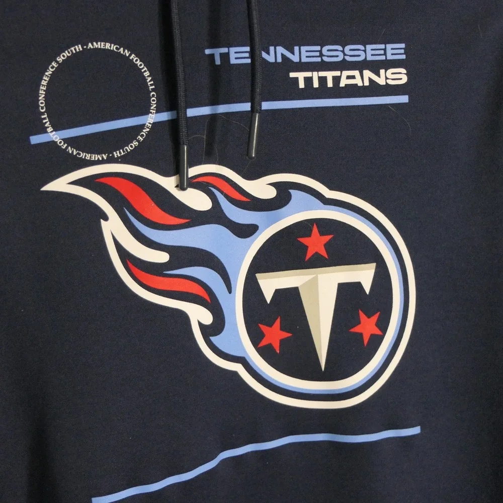 Nike Mens Tennessee Titans NFL Hoodie L Navy DC5183-419 Dri-FIT Football Sporty